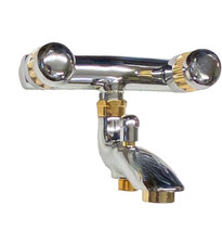 Badewannenarmatur Wanne Zweigriffmischer schwenkbar B - WARE chrom gold bicolor