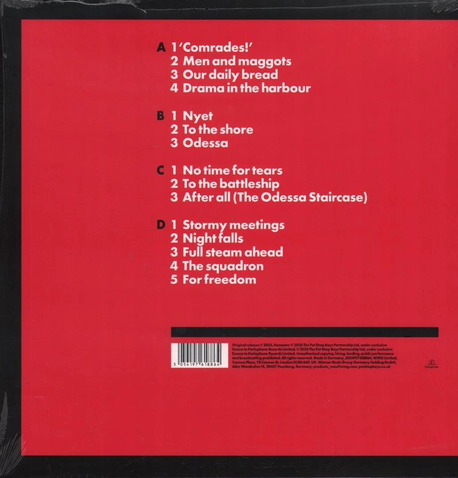 Tennant/Lowe Battleship Potemkin double LP vinyl Europe Parlophone 2025 2LP in g - Image 3 of 3