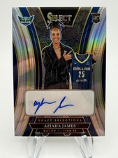 2025 WNBA Select AZIAHA JAMES Rookie Draft Selections Auto #DSS-AJ Dallas Wings