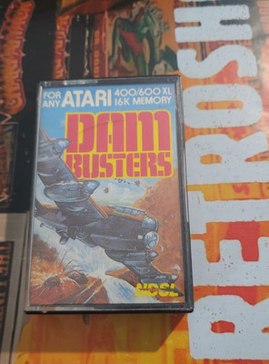 Dam Busters (NDSL 1986) ATARI 800 XL XE (Tape Box Manual) works Classic 8-bit