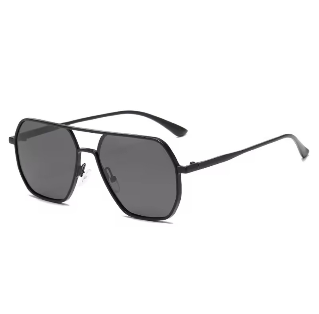 Occhiali da sole Hundred Ft High Retro aviators uomo donna metallo polarizzato GRATIS... foto 2