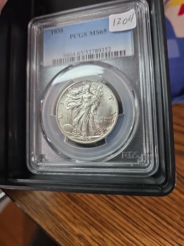 1938 Liberty Walking Silver Half Dollar PCGS MS 65