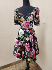 Dolce & Gabbana Floral Bustier Flare Dress