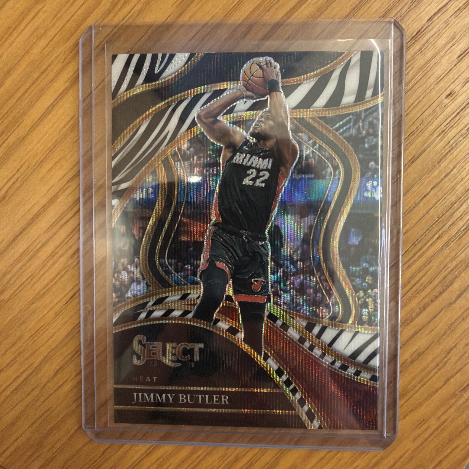 2023-24 Panini Select Jimmy Butler Zebra Prizm Courtside #240 Miami Heat