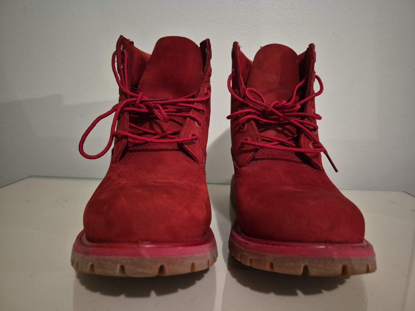 Timberland 50th Anniversary Women's Waterproof Red Nubuck Boots image 2