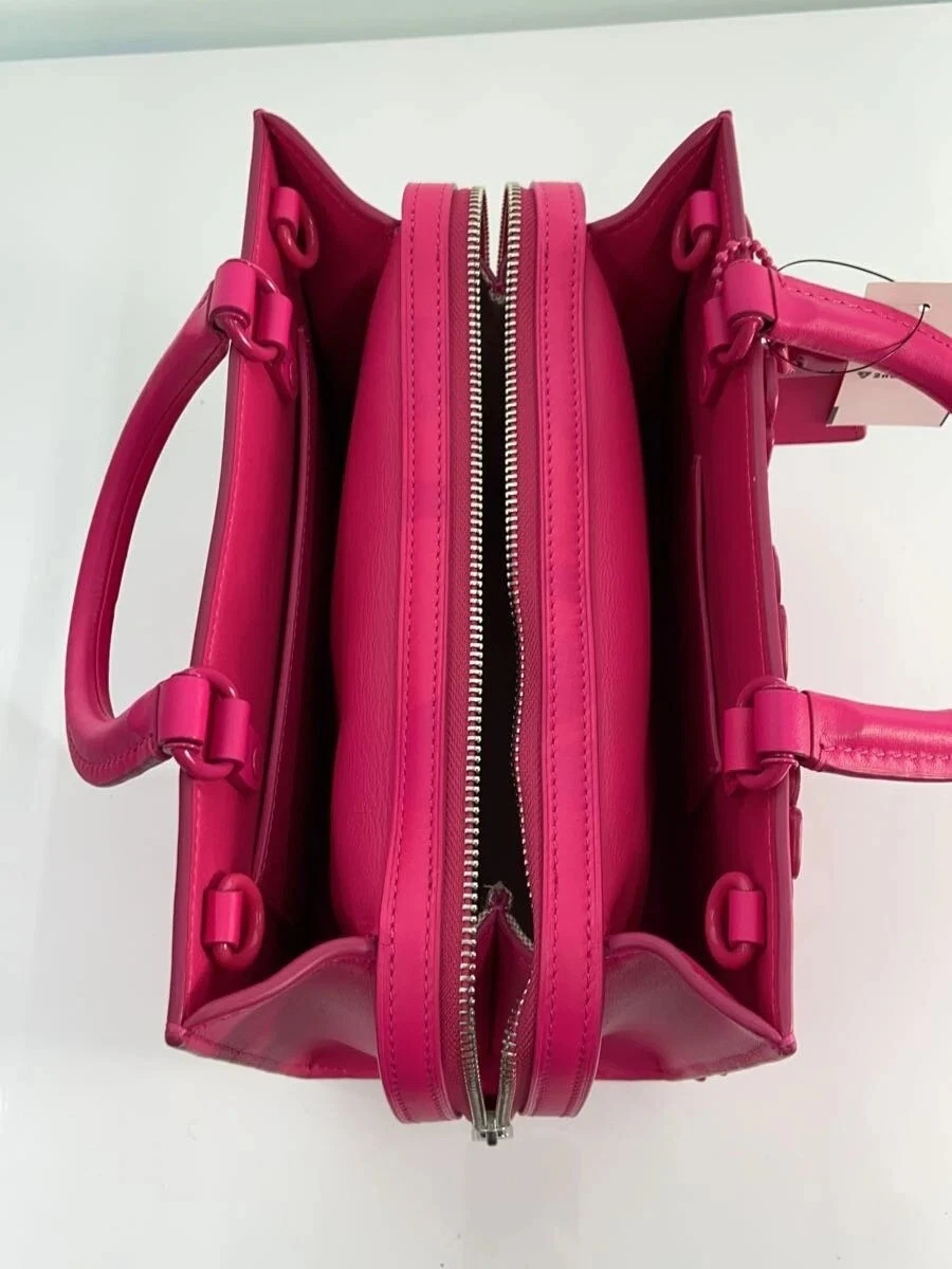 Borsa a tracolla Coach CU053 Rogue Tea Rose in pelle 2 vie