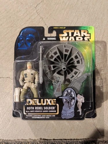 Star Wars Deluxe Hoth Rebel Soldier with Anti-Vehicle Laser Cannon Kenner  TY