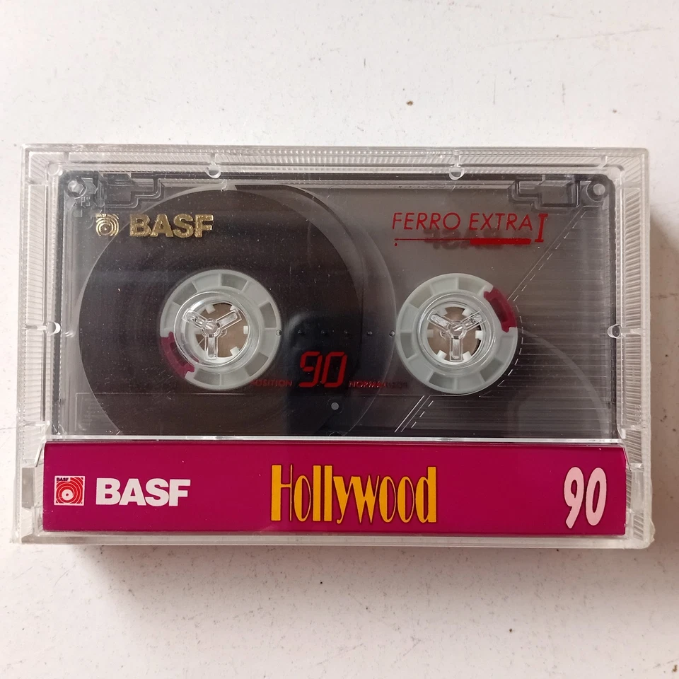 BASF Hollywood 90 Type I (1995) Blank Cassette Tape Made in Indonesia Nos Rare - Image 2 of 4