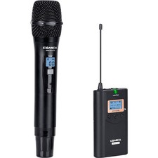 Comica CVM-WM100H Camera-Mount UHF Wireless Handheld Microphone System, 520-534M