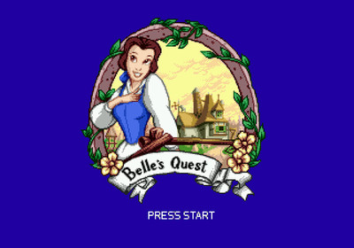 Beauty & The Beast Belle's Quest Sega Genesis Complete