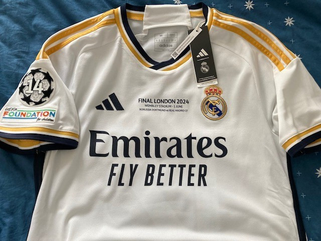 Maillot Real Madrid Finale Champions League 2024 anti-transpiration M
