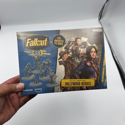 Fallout Hollywood Heroes Miniatures Set Modiphius Lucy Ghoul Maximus PVC Figures