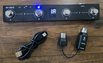 M-VAVE Chocolate Wireless MIDI Foot Controller with Bluetooth Dongle