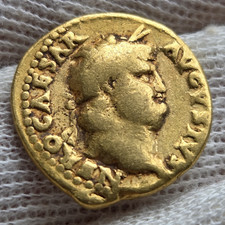 Monnaie, Rome, Aureus Nero, Jupiter,  66-67 , Or, Gold
