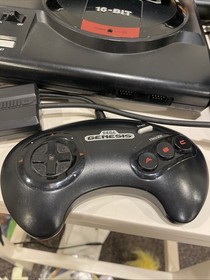 Sega Genesis 1601 Console System, 32X Adapter, 9 Games,Controller, Manual Cables