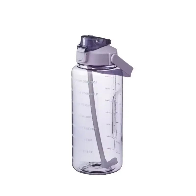 With Straw Large Portable Sports Fitness Drink Bottle Bpa Fr