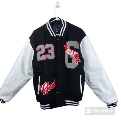 NEW Sneaker Gallery Michael Jordan Inspired GOAT 23 Varsity Letterman Jacket M