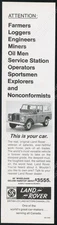 1970 Land Rover 88 hardtop SUV for Nonconformists Explorers etc vintage print ad