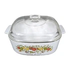 VINTAGE CORNING WARE 4 QT. SPICE OF LIFE DISH WITH PYREX LID A-84-B
