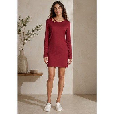 n:Philanthropy Francis Tee Red Dress Cut-Out Neckline Size Medium NWT