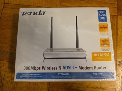 Tenda W300D Wireless N ADSL 2+ modem router