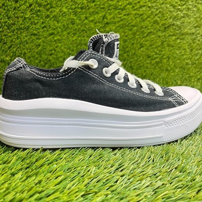 Converse Chuck Taylor All Star Move Womens Size 8 Black Athletic Shoes Sneakers
