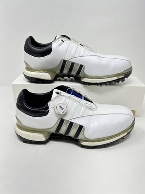 Adidas Tour360 EQT BOA White Black Silver Golf Shoes (F33619) Men's Size US 7.5.