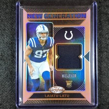 2024 Certified Football LAIATU LATU New Generation Rookie Jersey Bronze 45/349
