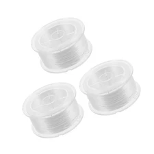  3 Rolls Flat Stretch Cord Bracelet String Elastic for Stringing Beads