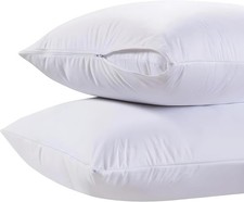 King Pillow Covers W/ Zipper 2 Pack 20 x 36 Ultra-Soft Cozy Noiseless King