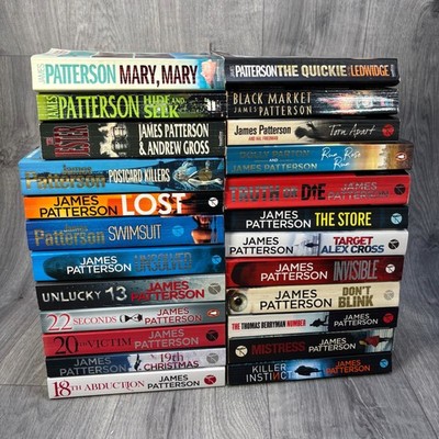 James Patterson Paperback Books Bundle Lot Thriller Mystery Crime Series x24