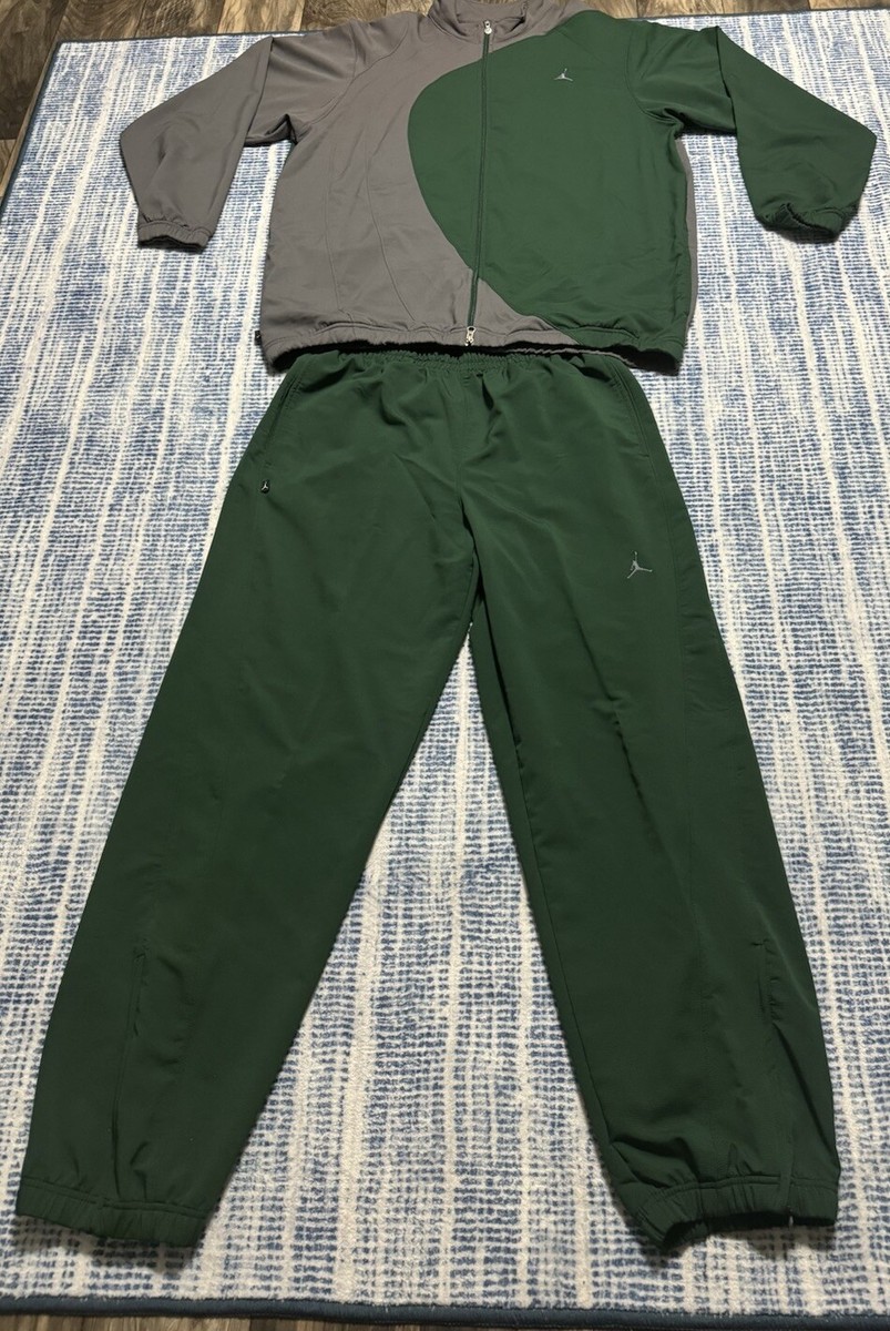 Jordan 85-05 20th Annivr Warm Up Tracksuit Set Pants Jacket Green/Gray So  XXL/XL