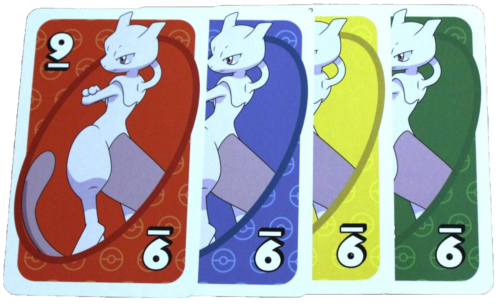 Mewtwo - Pokémon UNO Japanese Trading Playing Card Game TCG (4 Cards) - NM - Picture 1 of 2