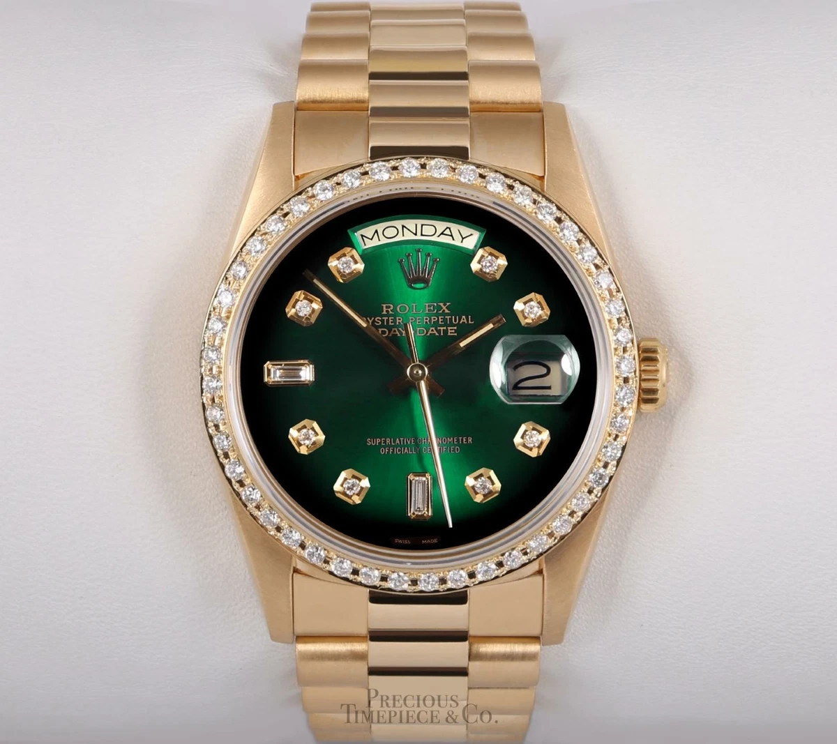 Rolex 18038 top green dial