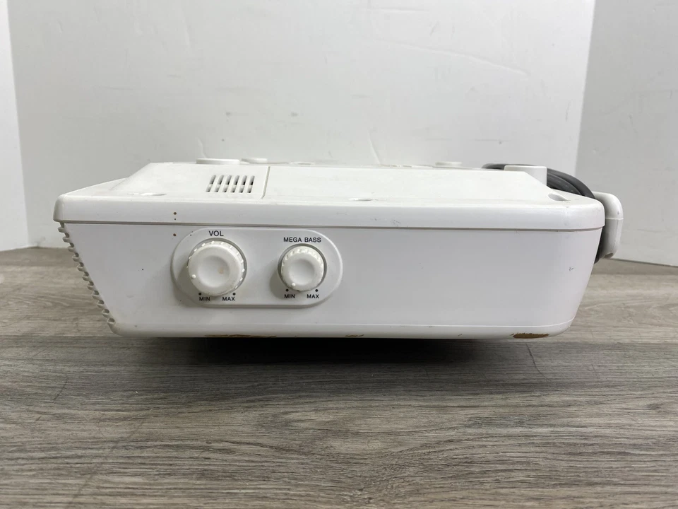 Sony ICF-CD533 Radio Reloj AM FM Reproductor de CD Mega Bajo Bajo Gabinete de Cocina Funciona Foto 4 de 4