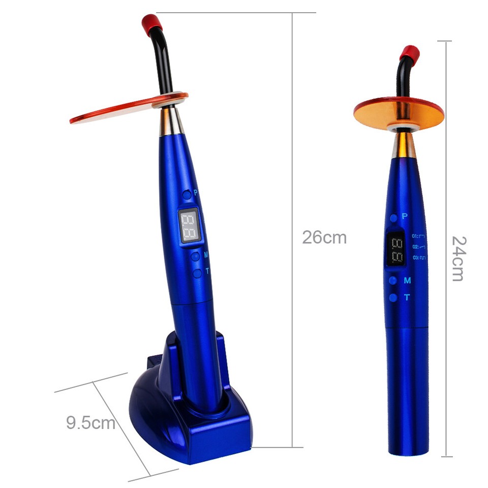 FDA Dental 10W LED Curing Light Lamp Wireless Cordless 1500mw Fast Ship