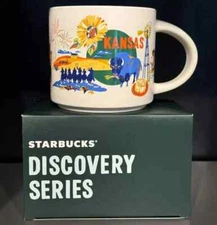 Starbucks Kansas Discovery Series Ceramic Coffee Mug Cup NIB