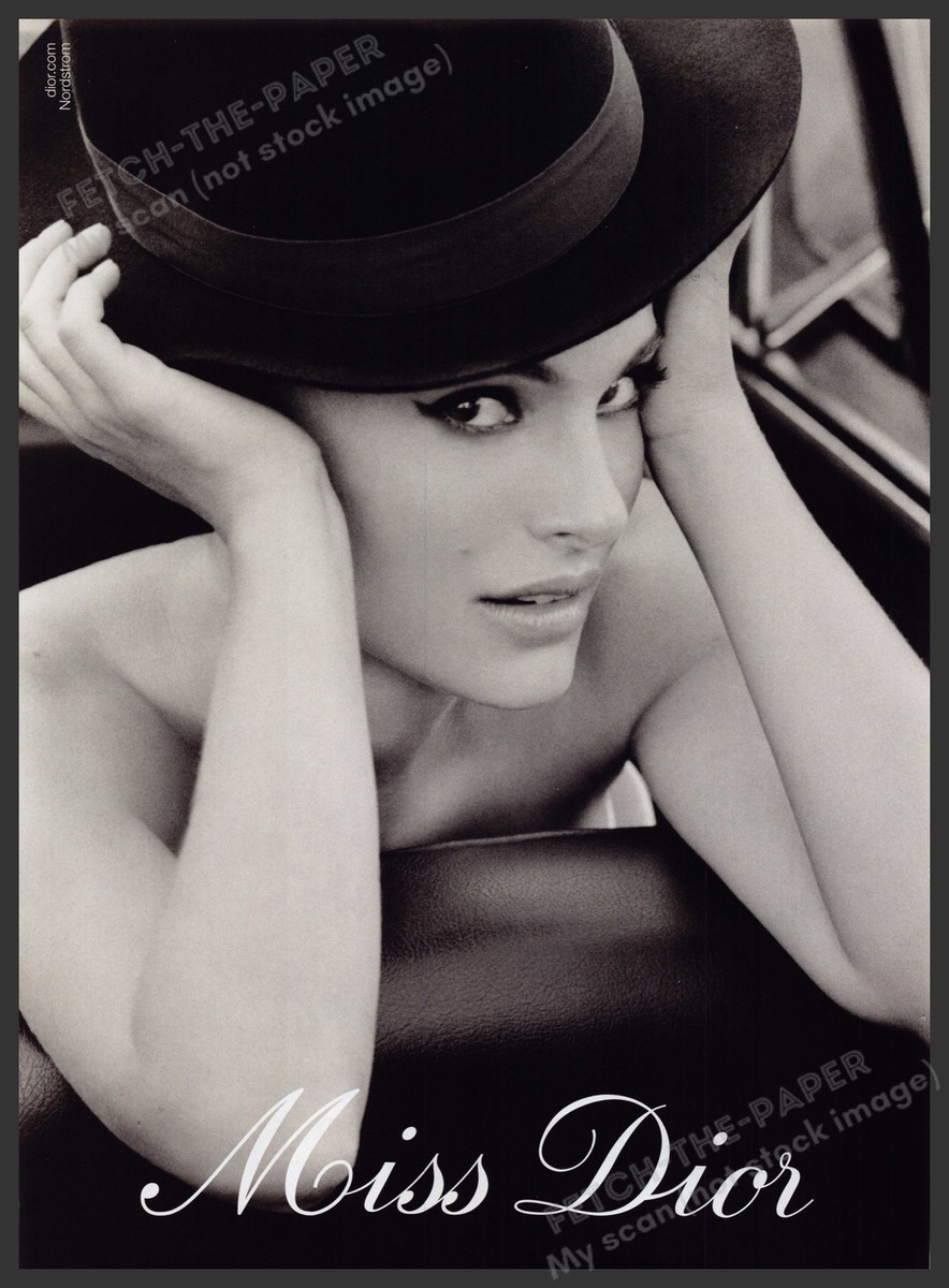 Miss Dior Fragrance Promo Natalie Portman 2000s Print