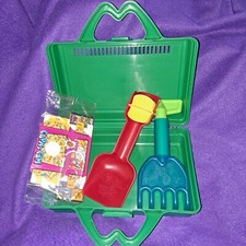 McDonald's Vintage Lot. Garden tool. Cap'n cam. School box