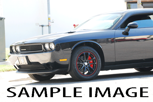 2012-2023 Dodge Challenger SXT Front Rear Red MGP Brake Caliper Cover BR5 Cursiv - Foto 8 di 10