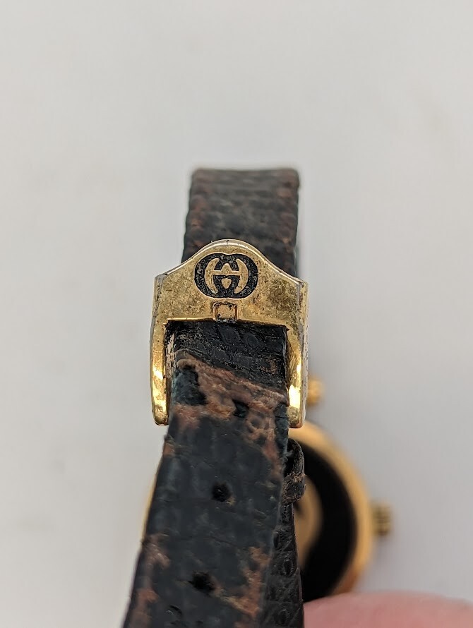 Vintage Gucci 18k Gold Plated Men's/Women's Watch One Jewel