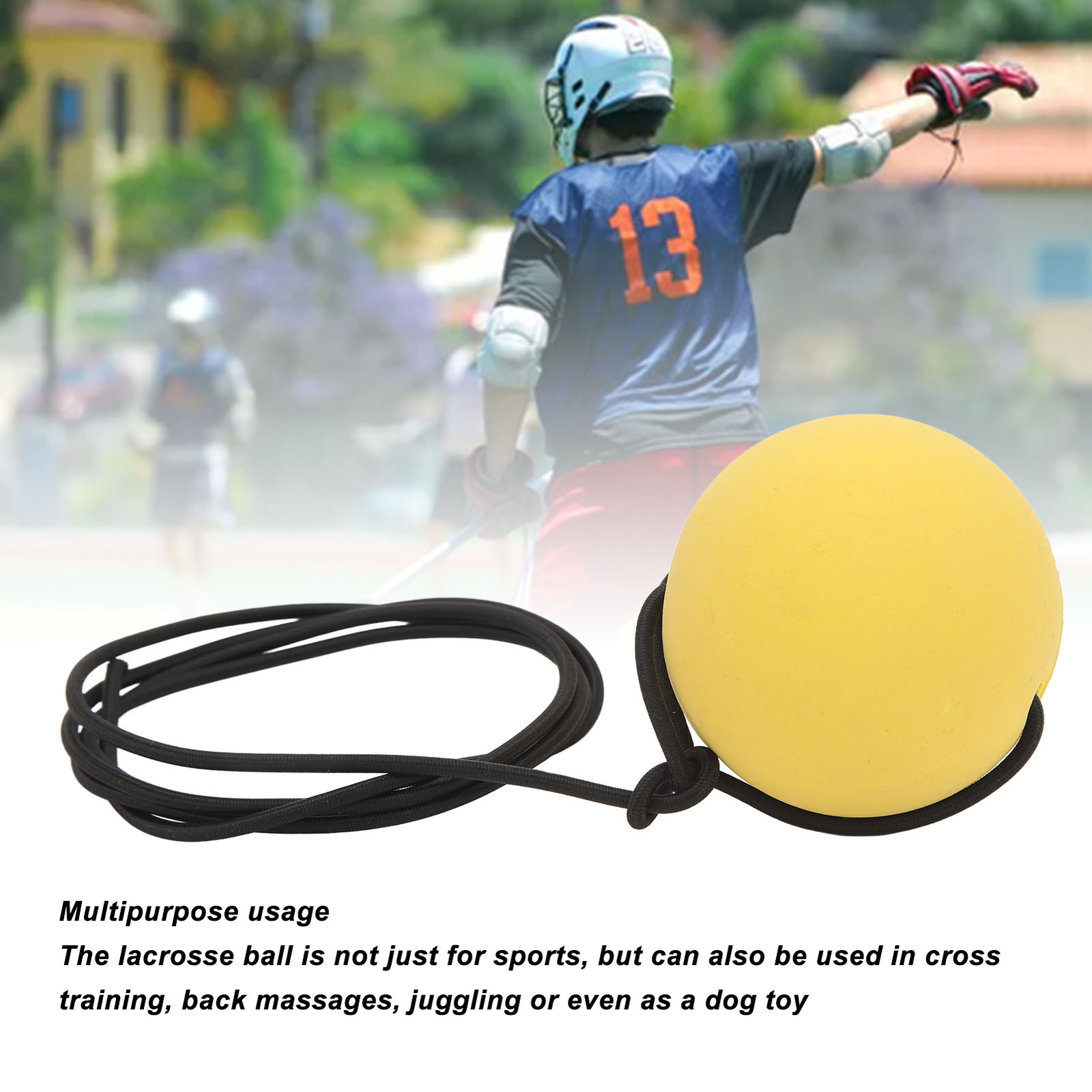 Sports Lacrosse Ball PVC Soft Massage Ball Myofascial Release Tool With