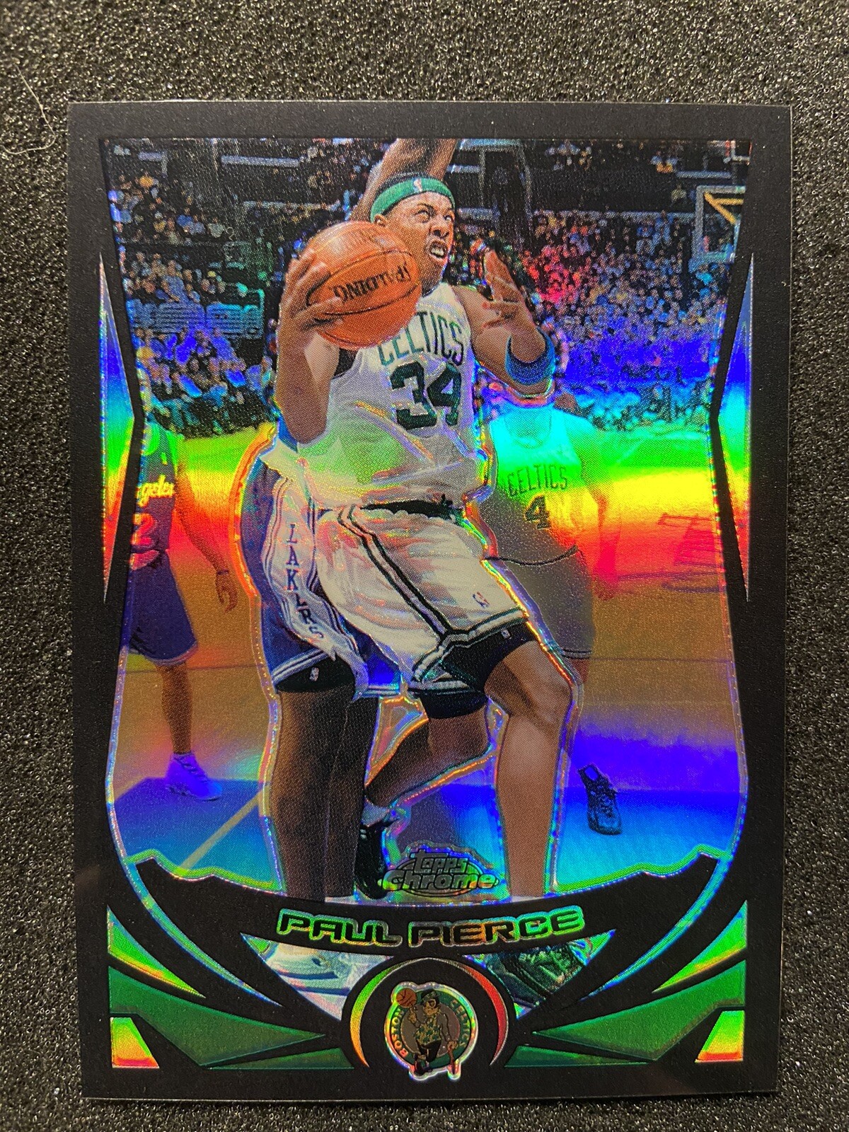 2004-05 Topps Chrome Paul Pierce Black Refractor # 382/500 🔥RARE SSP🔥