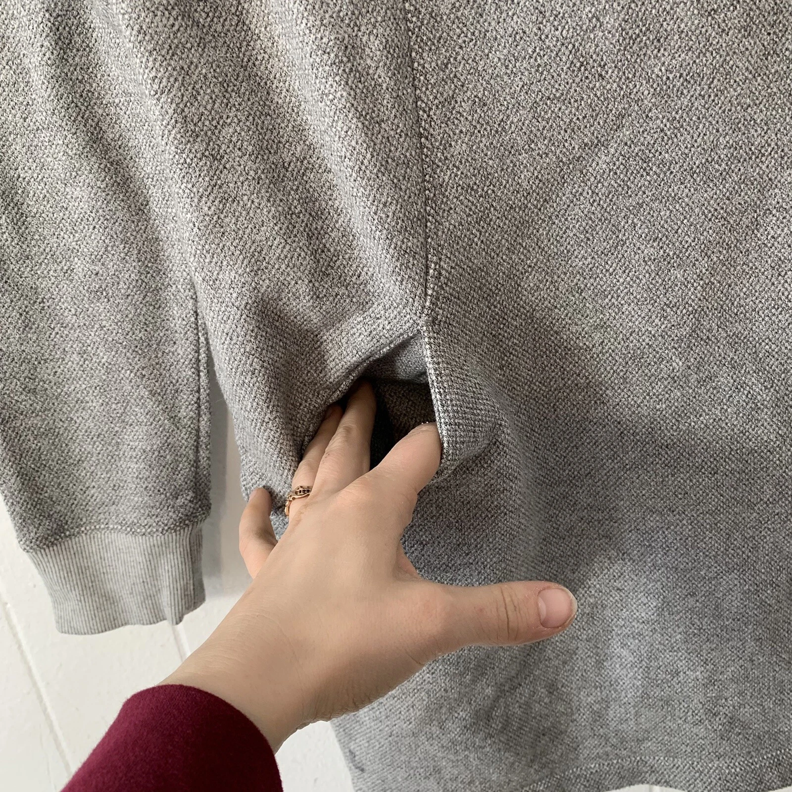 lole tunic cowl neck pockets long sleeve sweater
