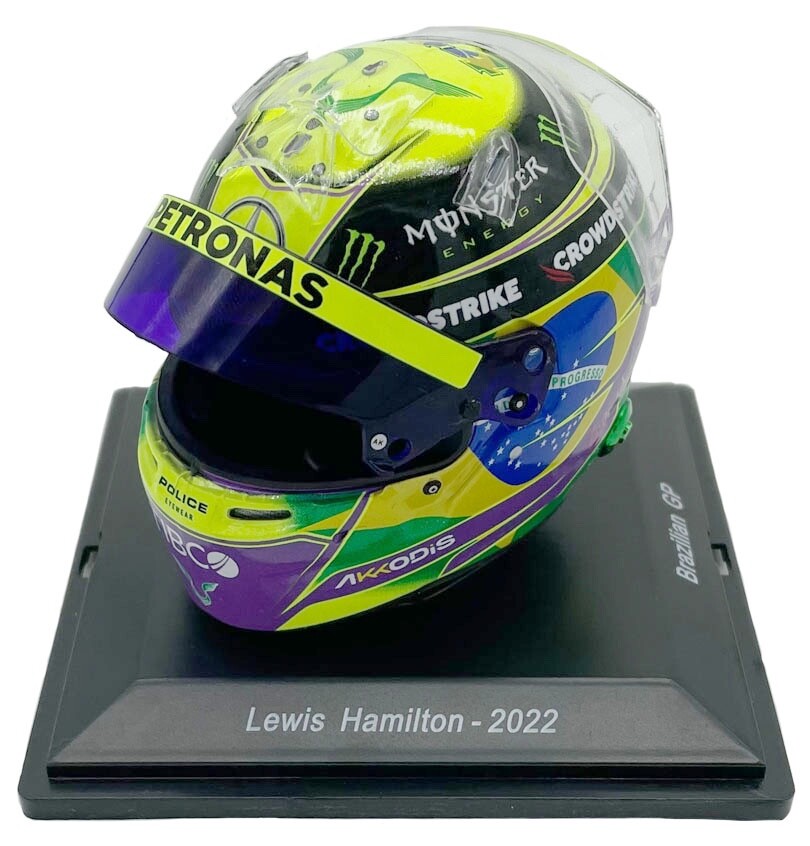 Spark 5HF085 Helmet Replica Mercedes F1 Brazil 2022 - Lewis