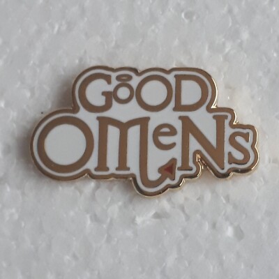GOOD OMENS Pin Anstecker Version 1  David Tennant Michael Sheen Terry Pratchett