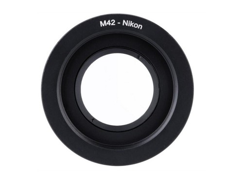Bague adaptateur objectif M42 vers monture Nikon F avec objectif en verre Infinity Focus - ROYAUME-UNI STOCK - Photo 6/8