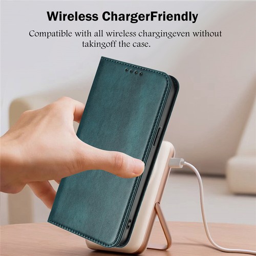 For Samsung S25 Ultra S24 FE S23 S22 S21 Magnetic Case Leather Wallet RFID Cover - Picture 83 of 111