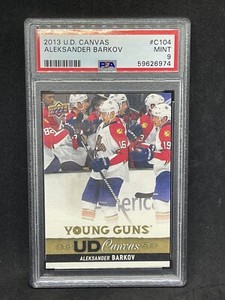 2013/14  UPPER DECK YOUNG GUNS  CANVAS ALEKSANDER BARKOV # C104 PSA 9 
