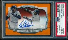 PSA 10 ESTEVAN FLORIAL AUTO 2018 Bowman Sterling ORANGE REFRACTOR #/25 GEM MINT